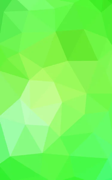 Светло-зеленый многоугольный рисунок, состоящий из треугольников и градиента в стиле оригами — стоковое фото