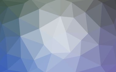 Üçgenler ve degrade origami tarzında oluşan ışık mavi köşeli tasarım deseni