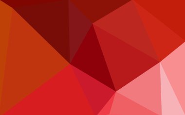 Üçgenler ve degrade origami tarzı oluşur kırmızı köşeli tasarım deseni.