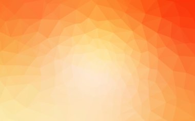 Degrade, arka planda origami stil ve üçgen oluşur turuncu poligonal desen.