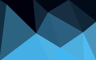 Üçgenler ve degrade origami tarzı oluşur koyu mavi köşeli tasarım deseni.