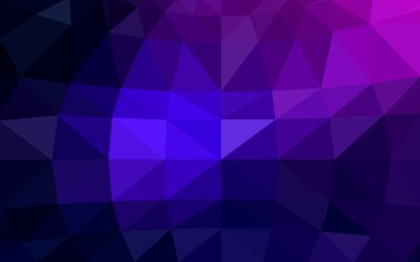 Üçgenler ve degrade origami tarzı oluşur koyu pembe, mavi köşeli tasarım deseni