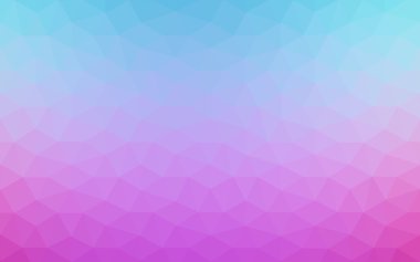 Üçgenler ve degrade origami tarzı oluşur çok renkli mavi, kırmızı kenarlı tasarım deseni.