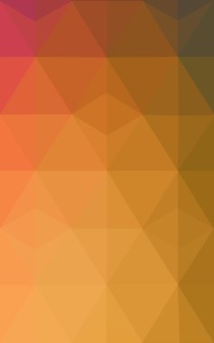 Degrade, arka planda origami stil ve üçgen oluşur turuncu poligonal desen.