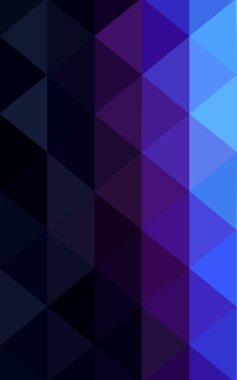 Üçgenler ve degrade origami tarzı oluşur koyu pembe, mavi köşeli tasarım deseni