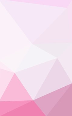 Üçgenler ve degrade origami tarzında oluşan pembe poligonal tasarım deseni.