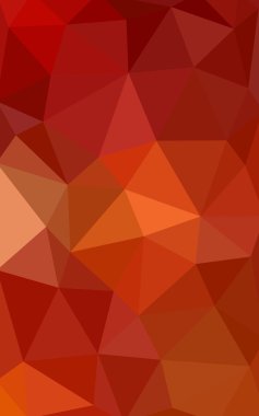 Kırmızı, sarı poligonal tasarım deseni, hangi üçgenler ve degrade origami tarzında oluşan ışık
