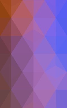 Üçgenler ve degrade origami tarzı oluşur çok renkli mavi, sarı, turuncu poligonal tasarım deseni.