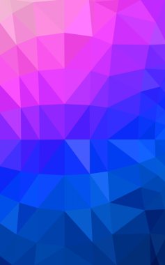 Pembe, mavi köşeli tasarım deseni, hangi üçgenler ve degrade origami tarzında oluşan ışık