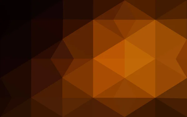 Modèle de conception polygonale orange foncé, qui se composent de triangles et de dégradé dans le style origami . — Image vectorielle