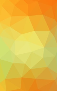 Üçgenler ve degrade origami tarzında oluşan ışık yeşil-sarı poligonal tasarım deseni