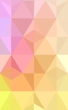 Üçgenler ve degrade origami tarzı oluşur çok renkli pembe, sarı poligonal tasarım deseni.