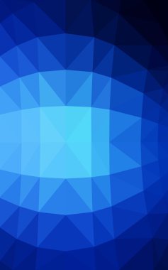 Üçgenler ve degrade origami tarzında oluşan ışık mavi köşeli tasarım deseni