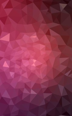 Üçgenler ve degrade origami tarzı oluşur çok renkli pembe, kırmızı, turuncu poligonal tasarım deseni.