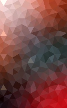 Üçgenler ve degrade origami tarzı oluşur çok renkli kırmızı, yeşil köşeli tasarım deseni.