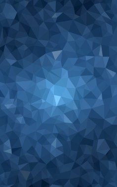 Üçgenler ve degrade origami tarzında oluşan ışık mavi köşeli tasarım deseni