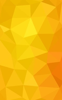 Üçgenler ve degrade origami tarzında oluşan ışık turuncu poligonal tasarım deseni