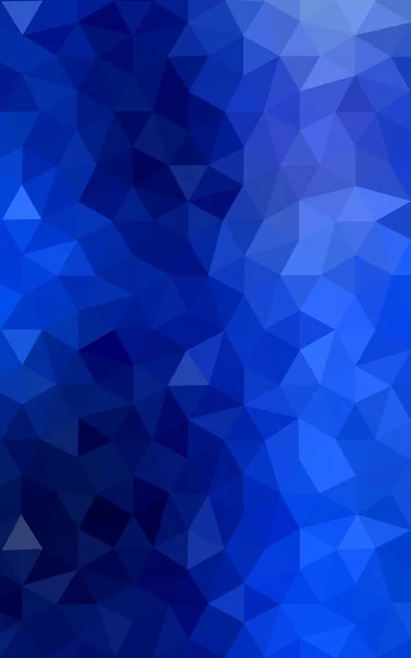 Dark blue polygonal design pattern, which consist of triangles and gradient in origami style. — Stock Photo, Image