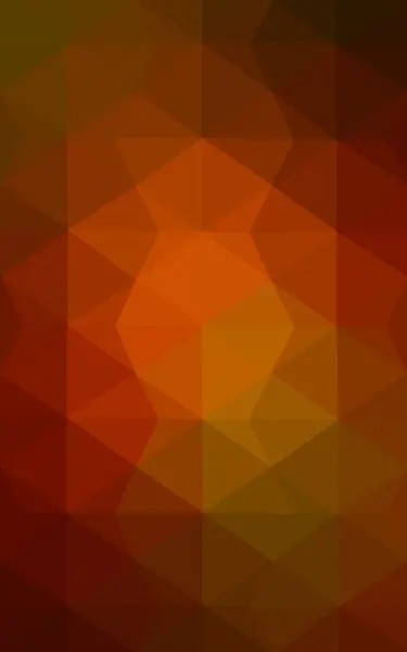 Тёмно-оранжевый многоугольный рисунок, состоящий из треугольников и градиента в стиле оригами . — стоковое фото