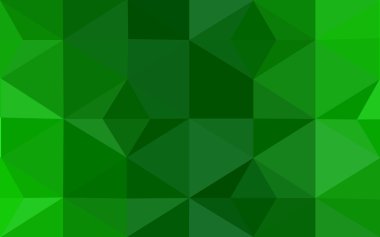 Üçgenler ve degrade origami tarzı oluşur yeşil köşeli tasarım deseni.