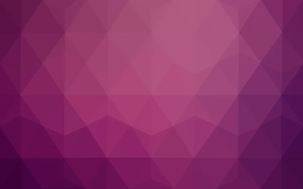 Hellrosa polygonales Muster, das aus Dreiecken und einem Farbverlauf im Origami-Stil besteht — Stockvektor