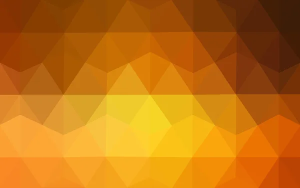 Light orange polygonal design pattern,which consist of triangles and gradient in origami style — Stock Vector
