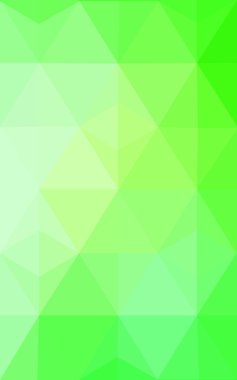 Üçgenler ve degrade origami tarzı oluşur yeşil köşeli tasarım deseni.