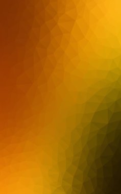 Üçgenler ve degrade origami tarzında oluşan koyu turuncu poligonal tasarım deseni