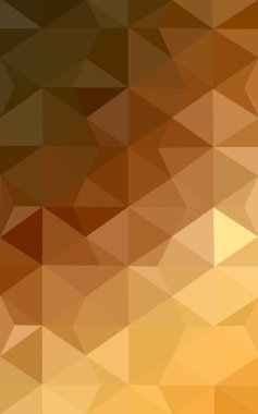 Degrade, arka planda origami stil ve üçgen oluşur turuncu poligonal desen.