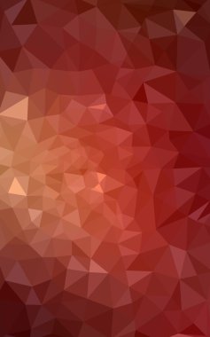 Üçgenler ve degrade origami tarzı oluşur çok renkli kırmızı, sarı, turuncu poligonal tasarım deseni.