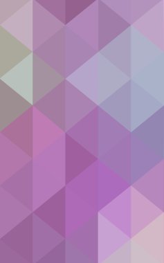 Üçgenler ve degrade origami tarzında oluşan hafif mor pembe poligonal tasarım deseni