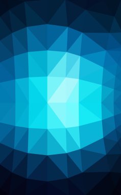 Üçgenler ve degrade origami tarzı oluşur koyu mavi köşeli tasarım deseni