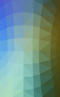 Açık mavi, poligonal tasarım deseni, yeşil üçgenler ve degrade origami tarzı hangi oluşur