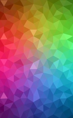 Üçgenler ve degrade origami tarzı oluşur çok renkli köşeli tasarım deseni.