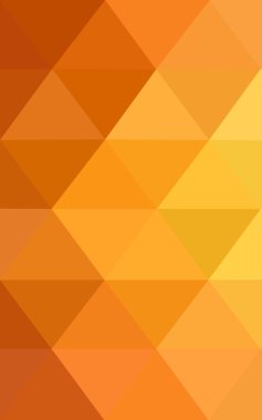 Degrade, arka planda origami stil ve üçgen oluşur turuncu poligonal desen.