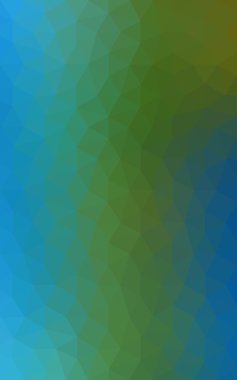 Üçgenler ve degrade origami tarzı oluşur çok renkli yeşil, mavi köşeli tasarım deseni.