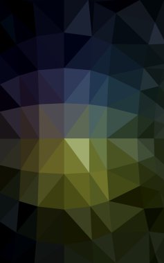 Üçgenler ve degrade origami tarzı oluşur karanlık çok renkli köşeli tasarım deseni