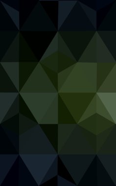 Üçgenler ve degrade origami tarzı oluşur koyu yeşil köşeli tasarım deseni.