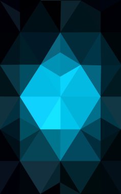 Üçgenler ve degrade origami tarzı oluşur koyu mavi köşeli tasarım deseni.