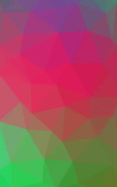 Patrón de diseño poligonal rosa claro, verde, que consiste en triángulos y gradiente en estilo origami — Foto de Stock