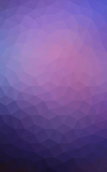 三角形と折り紙スタイルの勾配から成っている多色暗いピンク ・ ブルー多角形デザイン パターン. — ストック写真
