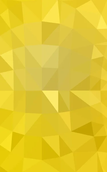 Modèle polygonal jaune clair, qui se composent de triangles et de dégradés dans le style origami — Photo