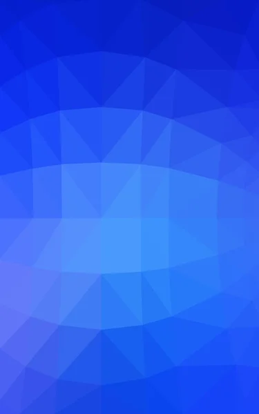 Hellblaues polygonales Muster, das aus Dreiecken und einem Farbverlauf im Origami-Stil besteht — Stockfoto
