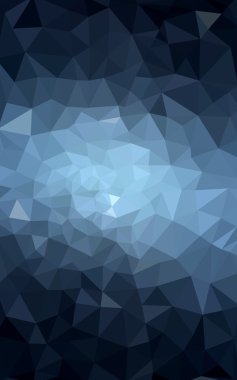 Üçgenler ve degrade origami tarzı oluşur koyu mavi köşeli tasarım deseni.