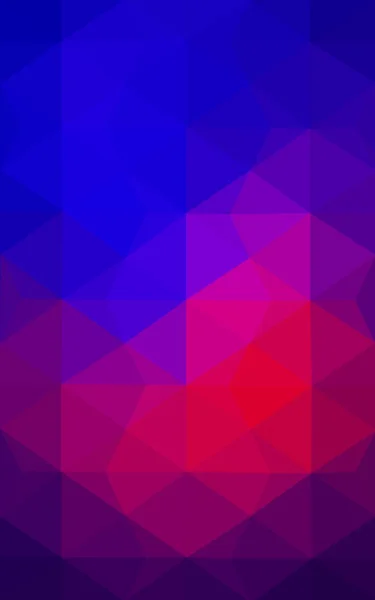 Многоцветный синий, красный многоугольный рисунок, состоящий из треугольников и градиента в стиле оригами . — стоковое фото