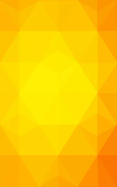 Orangefarbenes polygonales Muster, das aus Dreiecken und Farbverlauf besteht, Hintergrund im Origami-Stil. — Stockfoto