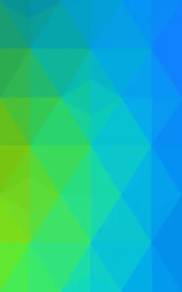 Multicolor green, blue polygonal design pattern, which consist of triangles and gradient in origami style. — Stock Photo, Image