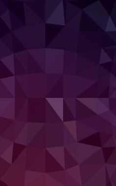 Üçgenler ve degrade origami tarzında oluşan koyu mor kenarlı tasarım deseni