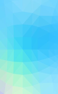 Açık mavi, poligonal tasarım deseni, yeşil üçgenler ve degrade origami tarzı hangi oluşur