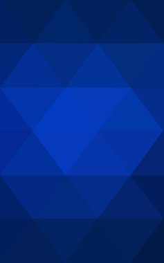 Üçgenler ve degrade origami tarzı oluşur koyu mavi köşeli tasarım deseni.